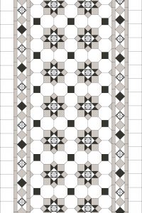 ALBURY PATTERN + NORWOOD BORDER + ENCAUSTICS + INFILL