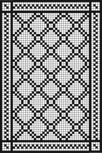 CROSSROADS PATTERN + CAPRI BORDER + CAPRI B CORNER