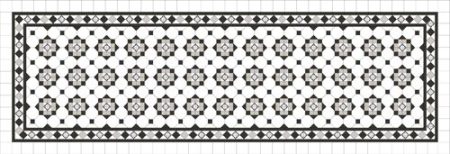 BOWRAL PATTERN WITH NORWOOD BORDER AND ENCAUSTICS