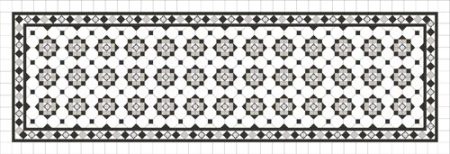 BOWRAL PATTERN WITH NORWOOD BORDER AND ENCAUSTICS