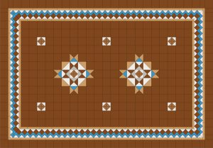 Mosman Panels + 100x100's + Encaustic Inserts + Border + Infill