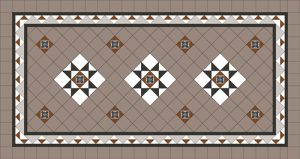 Toorak Panels + 100x100's + Encaustic Inserts + Border + Infill