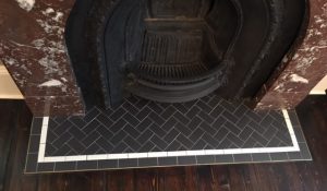 fireplace tiles tessellated