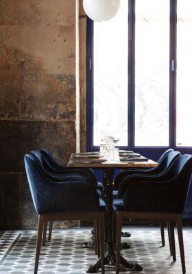 PARISIAN RESTAURANT - FOODIES - OXLEY CHECKERBOARD + NORWOOD BORDER + CARBON BLACK INFILL - TESSELLATED TILES PARISIAN RESTAURANT - FOODIES - OXLEY CHECKERBOARD + NORWOOD BORDER + CARBON BLACK INFILL - TESSELLATED TILES