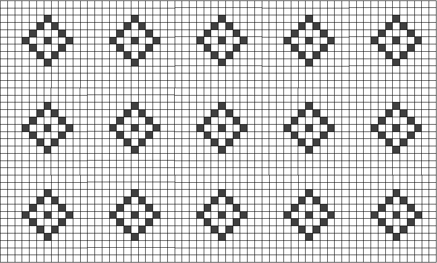 25mm Square Pattern 14 - Renditions Tiles